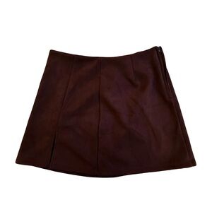 Altar'd State Brown A-Line Mini Skirt for Work